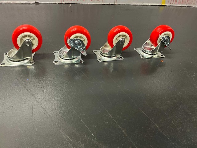 Benson swivel castor zwenkwiel (4x) - afbeelding 1 van  6