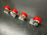 Benson swivel castor zwenkwiel (4x) - afbeelding 4 van  6