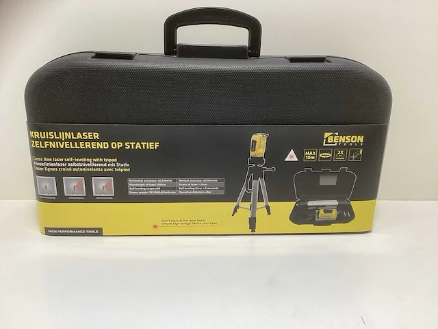 Benson zelfnivellerend bouwlaser - kruislijnlaser met statief - afbeelding 4 van  4