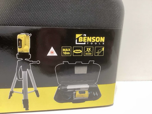 Benson zelfnivellerend bouwlaser - kruislijnlaser met statief - afbeelding 2 van  4