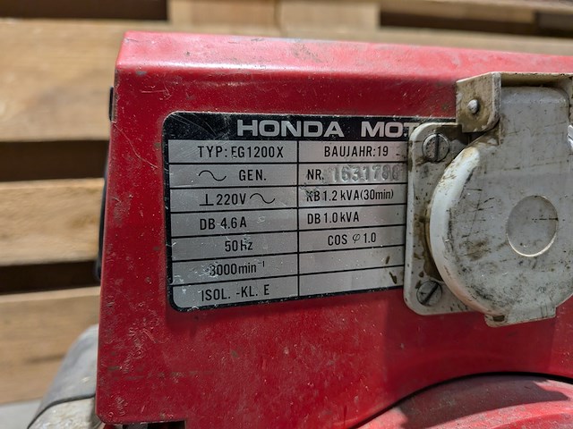 Benzine aggregaat, honda, eg1200x - afbeelding 9 van  9