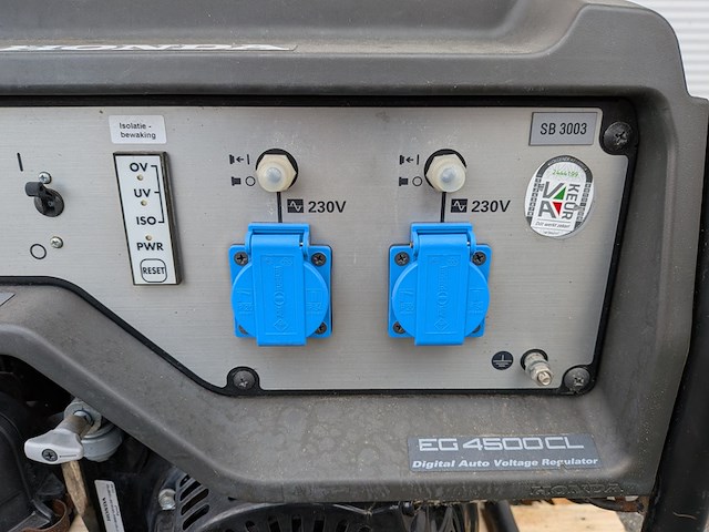 Benzine aggregaat, honda, eg4500cl, 2012 - afbeelding 3 van  8
