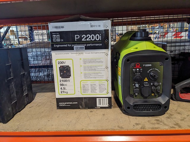 Benzine aggregaat, pramac, p2200i, groen, 2022 - afbeelding 2 van  10