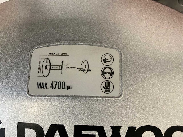Benzine betonzaag - daewoo dacnq740s - afbeelding 7 van  18