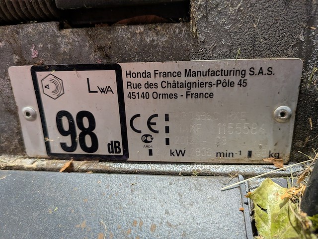 Benzine grasmaaier, honda, hrd536c hxe, 2012, incl. 4x opvangbak - afbeelding 9 van  14