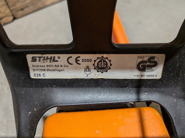 Benzine kettingzaag stihl, 026 c, 2000 - afbeelding 6 van  6