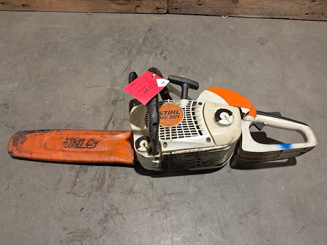 Benzine kettingzaag, stihl, ms 201 - afbeelding 1 van  8