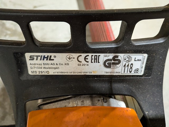 Benzine kettingzaag, stihl, ms 291/c, 2014 - afbeelding 6 van  6