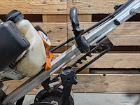 Benzine multimotor, stihl, mm55, met 3x rolbezem - afbeelding 7 van  10