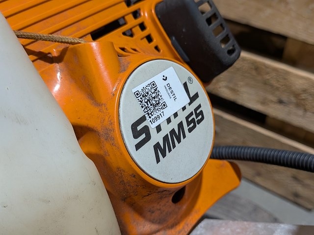Benzine multimotor, stihl, mm55, met 3x rolbezem - afbeelding 9 van  10