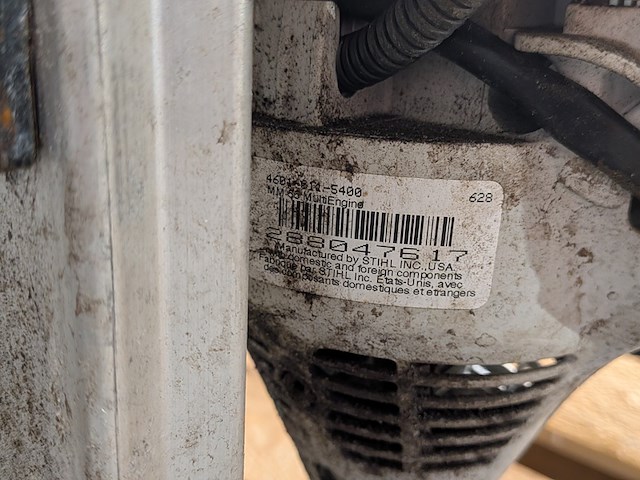 Benzine multimotor, stihl, mm55, met 3x rolbezem - afbeelding 10 van  10