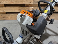 Benzine multimotor, stihl, mm55, met 3x rolbezem - afbeelding 4 van  10