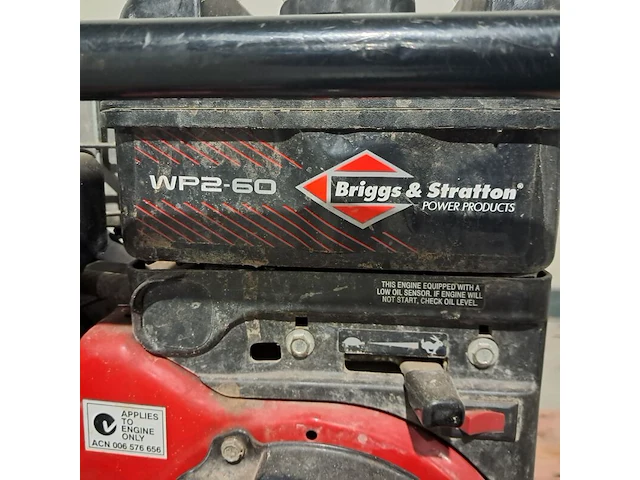 Benzine-waterpomp, briggs & stratton, wp2-60, 2014 - afbeelding 6 van  10