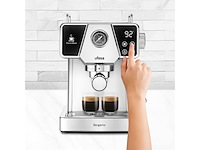 Bergamo espresso en capuccino koffiemachine touchpaneel 20 bar 1350w zilver - afbeelding 2 van  6