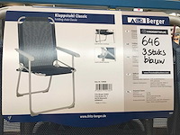 Berger classic campingstoel (3x) - afbeelding 4 van  4