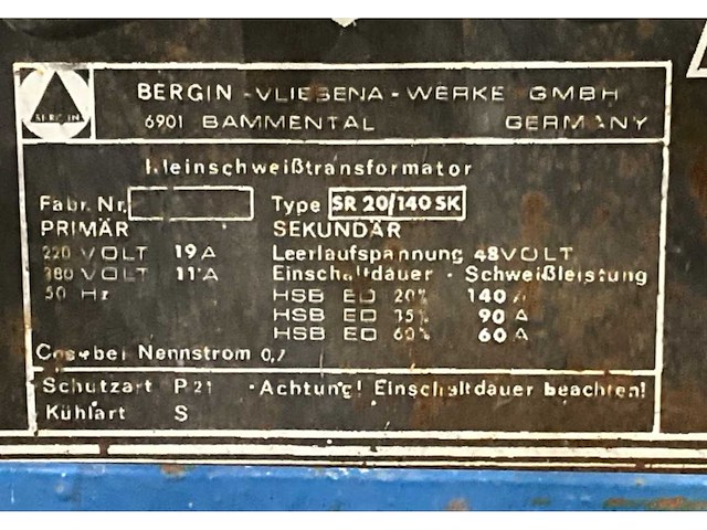 Bergin elektrowerkzeuge sr20/140sk lasapparaat - afbeelding 5 van  5