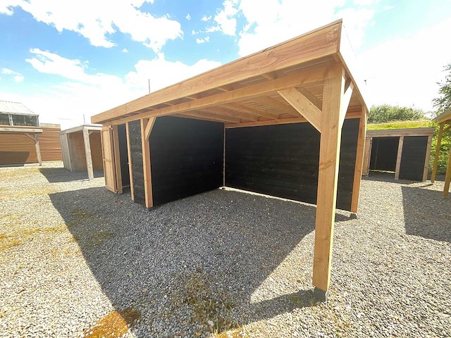 Berging met overkapping 650x400x245 cm - afbeelding 1 van  8