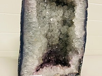 Bergkristal met amethist geode - afbeelding 1 van  6