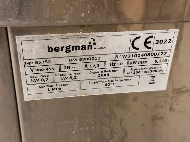 Bergman 65354 korvenvaatwasmachine - afbeelding 5 van  5