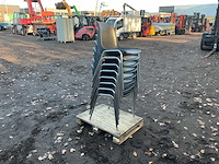 Bericoplast helene 1004/a kantinestoel 8x - afbeelding 8 van  10