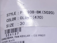 Berik cargo motorbroek p-938-bk (5020) 153 5020 30 470 - maat 30 - afbeelding 2 van  3