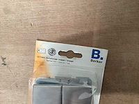 Berker k5 rvs schakelaar inbouw, dubbele wisselschakelaar (58x) - afbeelding 4 van  4