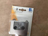 Berker k5 rvs wandcontactdoos coax (101x) - afbeelding 1 van  2
