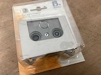Berker k5 rvs wandcontactdoos coax (101x) - afbeelding 2 van  2