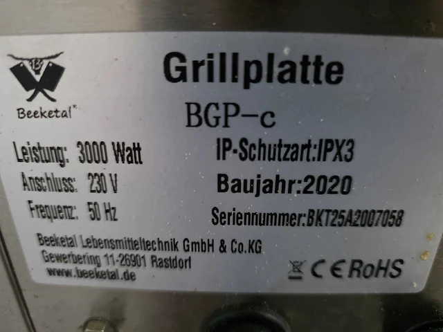 Berketal - bgp-c - rvs grillplaat - afbeelding 5 van  5