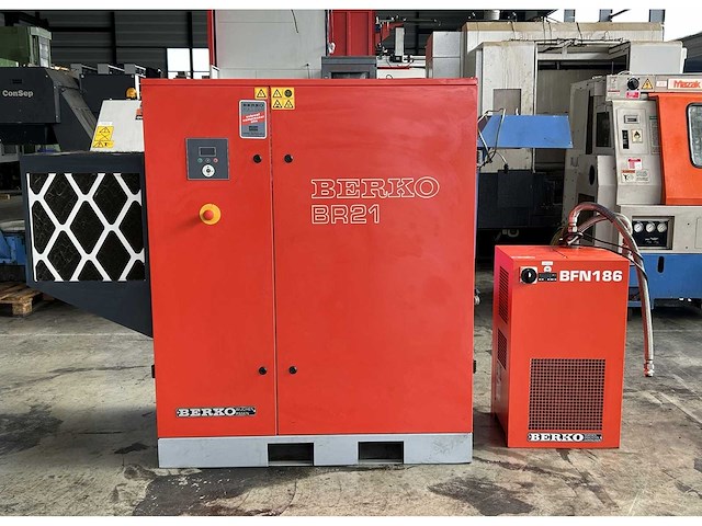 Berko - br21/10 + bfn 186 - schroefcompressor met droger - afbeelding 1 van  10