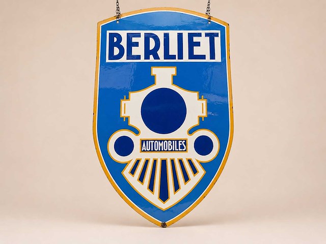 Berliet automobiles reclamebord - afbeelding 1 van  1