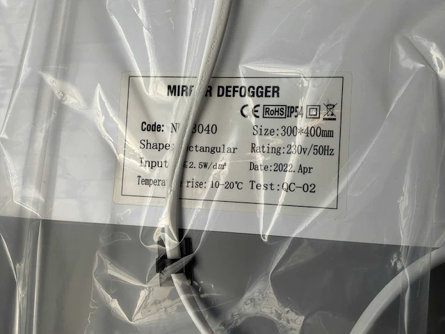Berma decor led badkamerspiegel met ontwasemfunctie - afbeelding 5 van  6