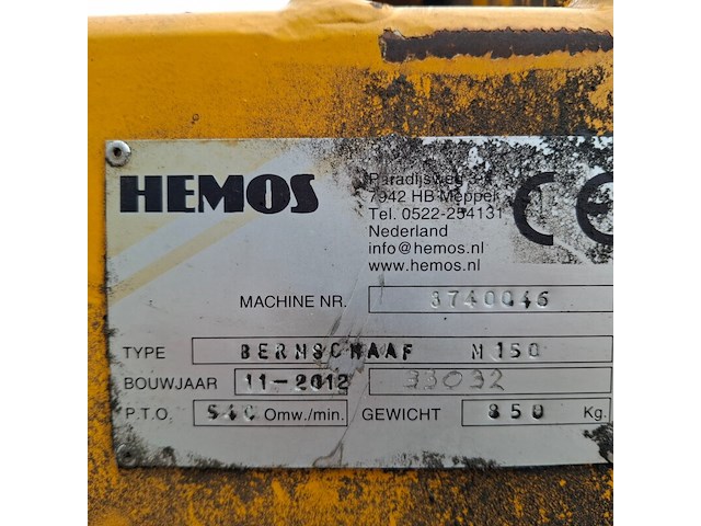 Bermschaaf, hemos, m150, 2012 - afbeelding 14 van  15