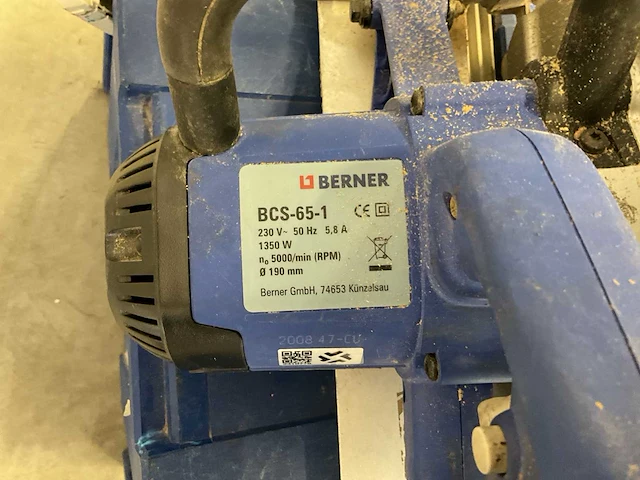 Berner bcs-65-1 cirkelzaagmachine - afbeelding 2 van  2