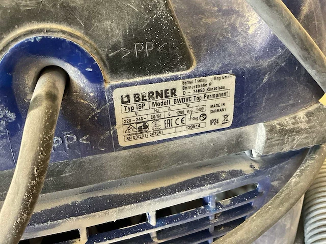 Berner bwdvc top permanent industriële stofzuiger - afbeelding 3 van  3