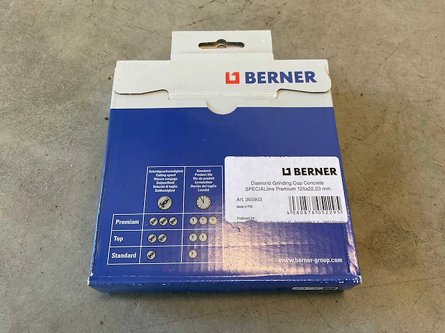 Berner special line premium 125x22.23mm diamant schuurkom (2x) - afbeelding 2 van  2