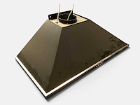 Bertazzoni k90amlna afzuigkap met motor en verlichting zwart/rvs - afbeelding 2 van  4