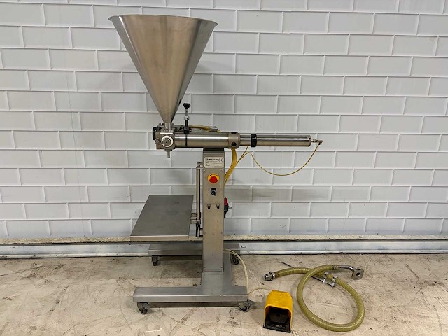 Bertolini - dsa1000 - rvs vulmachine met pedaalbediening - afbeelding 5 van  12