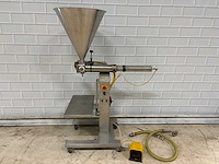 Bertolini - dsa1000 - rvs vulmachine met pedaalbediening - afbeelding 5 van  12