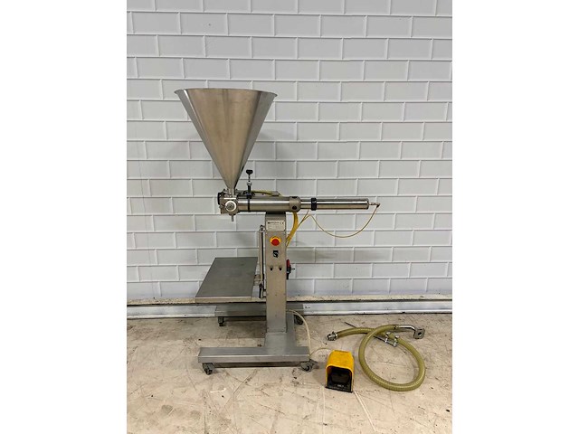 Bertolini - dsa1000 - rvs vulmachine met pedaalbediening - afbeelding 6 van  12