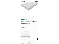 Bertolucci - grande classico 160x200x21cm - matras - afbeelding 1 van  3