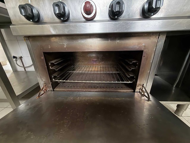 Bertos - rvs gasfornuis met oven - afbeelding 3 van  4