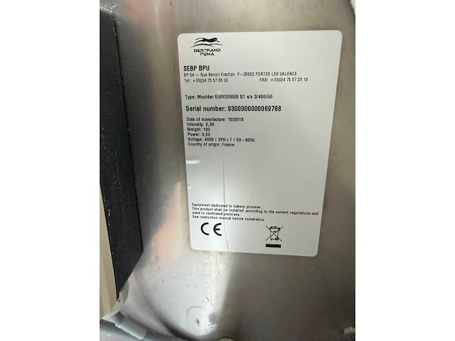 Bertrand puma moulder euro2000s - 2018 - stokbroodmachine - overige bakkerijmachines - afbeelding 6 van  6