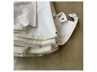 Besenzoni white polyfabric dual soft top canvass for ferretti f830 flybridge top fabric - 323988 - afbeelding 1 van  1