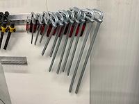 Bessey gz80-2k / gz50-2k / gz30-2k / gz20-2k constructieklem inclusief 20-delige wandhouder (13x) - afbeelding 1 van  10