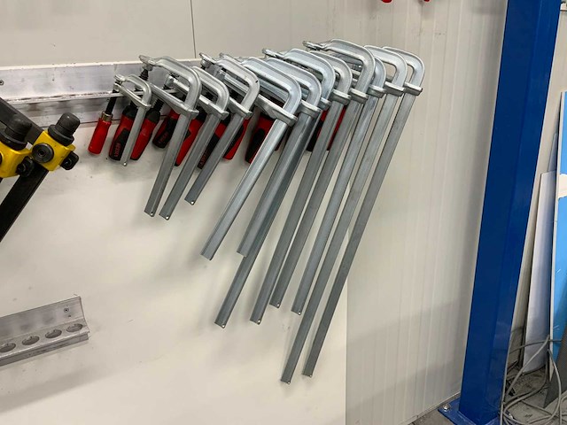 Bessey gz80-2k / gz50-2k / gz30-2k / gz20-2k constructieklem inclusief 20-delige wandhouder (13x) - afbeelding 4 van  10