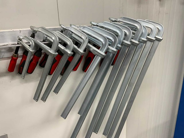 Bessey gz80-2k / gz50-2k / gz30-2k / gz20-2k constructieklem inclusief 20-delige wandhouder (13x) - afbeelding 5 van  10