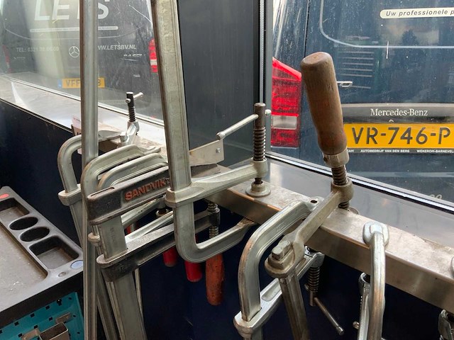 Bessey partij lijmklemmen op wandrek - afbeelding 6 van  8