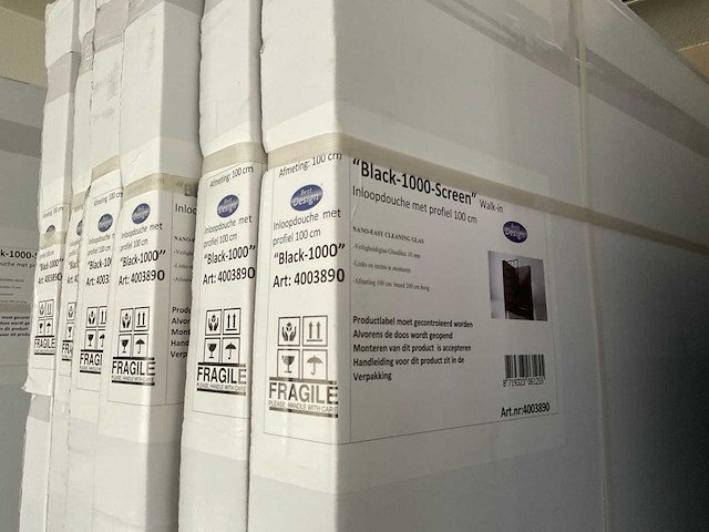 Best design black 1000 screen inloopdouche walk in 100 cm - afbeelding 2 van  2