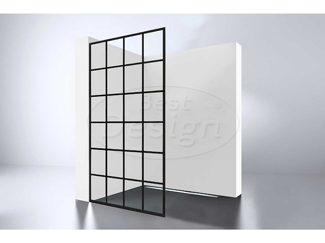 Best design black 1000 screen inloopdouche walk in 100 cm - afbeelding 1 van  2